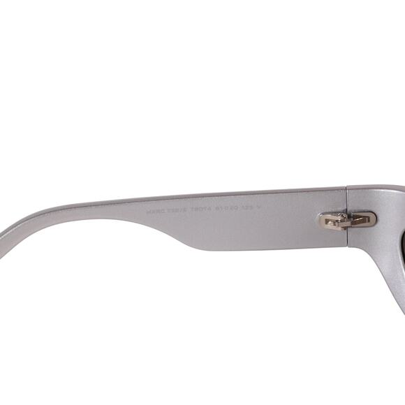 Marc Jacobs Narrow Wraparound Sunglasses - Silver / Silver Mirrored - Picture 8 of 11